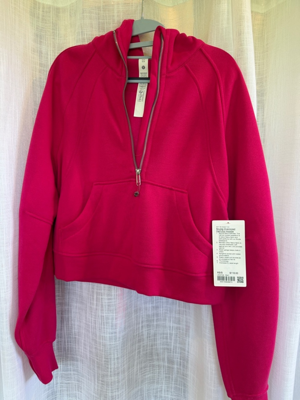 lululemon athletica XS/S Cropped Half-Zip Hoodie